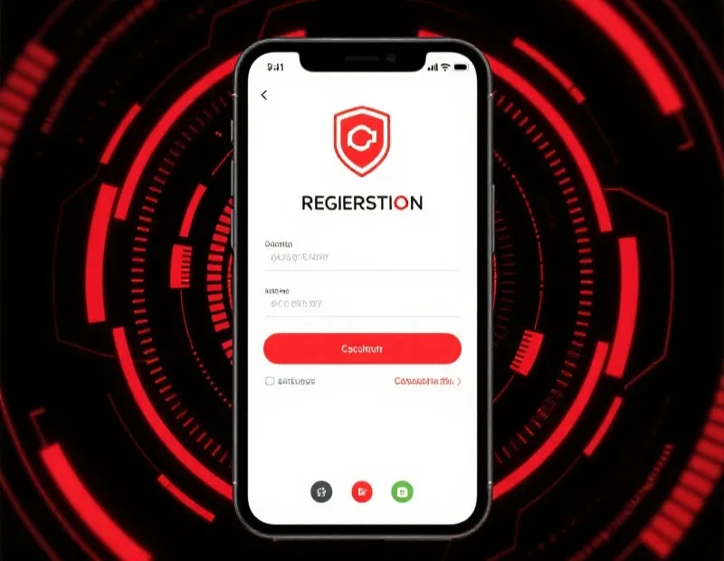 移动端注册流程示意图